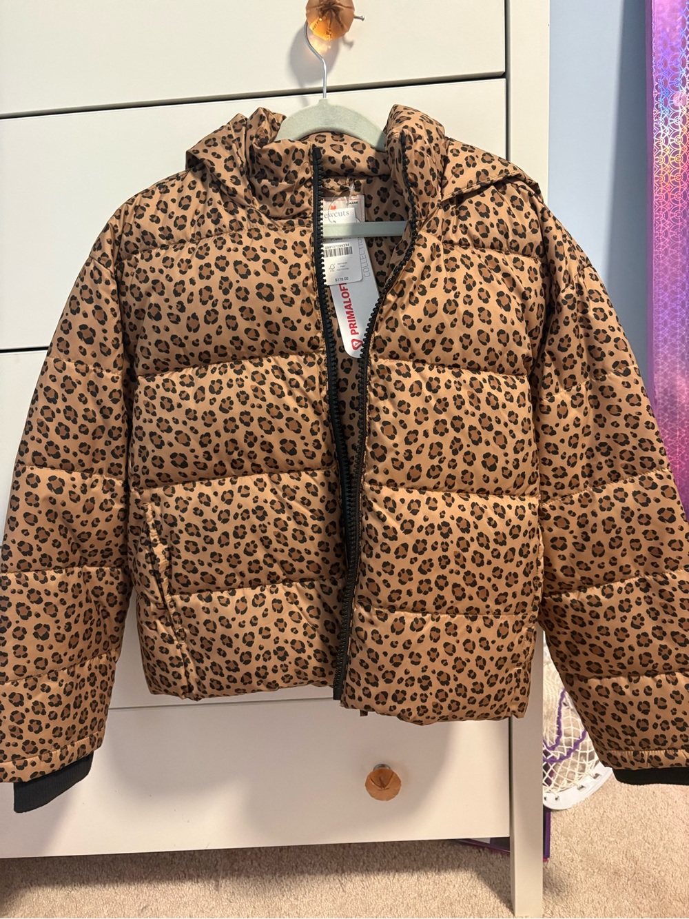 Crewcuts Leopard Print Puffer Jacket - Kids